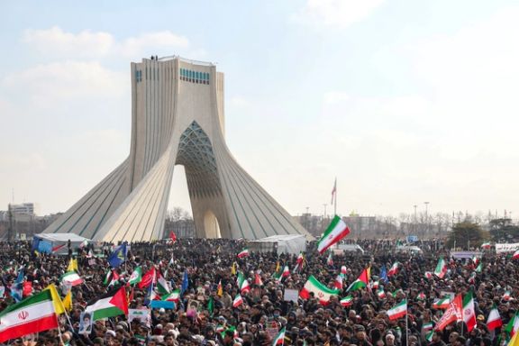 A scene from the rallies to mark the anniversary of the Islamic Revolution in Tehran, February 10, 2024
