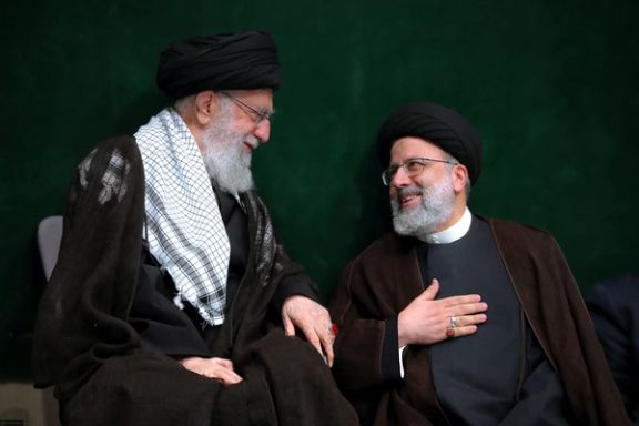 Iran's Supreme Leader Ali Khamenei and late president Ebrahim Raisi