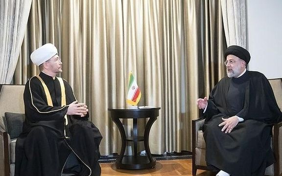 رئیس شورای مفتیان روسیه به رئیسی: نماز شما برکت را به کرملین آورد
