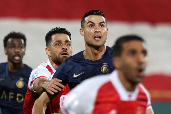 Ronaldo during the soccer match in Tehran, September 19, 2023