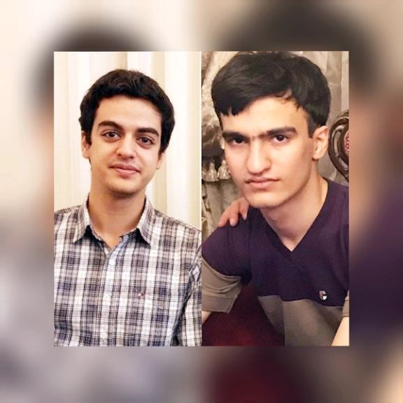 Ali Younesi (L) and Amir Hossein Moradi before their arrests in 2020.
