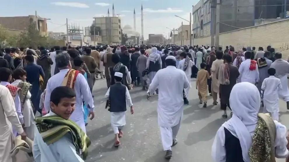 Baluch protesters in Zahedan in November