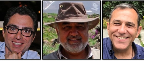 From left, Siamak Namazi, Emad Shargi and Morad Tahbaz