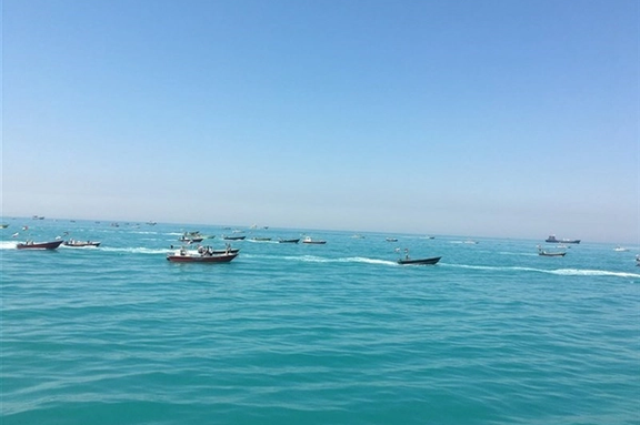 IRGC naval parade in Bandar Abbas on March 27, 2025.