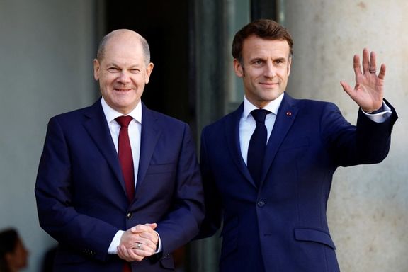 German chancellor Olaf Scholz and French president Emmanuel Macron. October 26, 2022