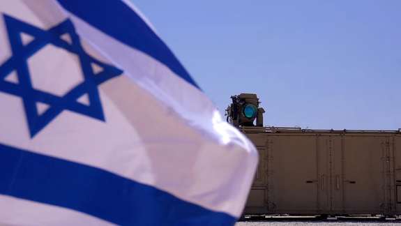 A part of Iron Beam laser anti-missile interception system, developed by Israel, is seen in this handout image obtained by Reuters on September 17, 2025