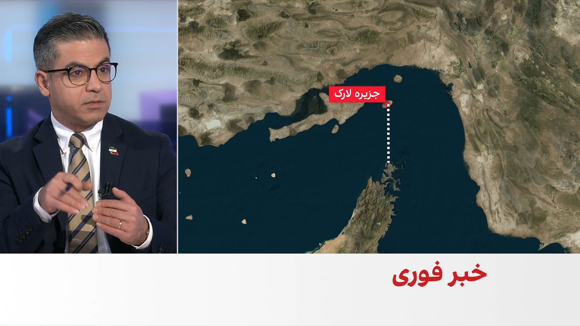 حسین آقایی: حملات آمریکا در لارک واکنشی به تلاش جمهوری اسلامی برای افزایش تنش بود