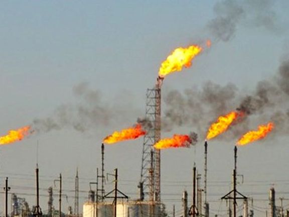 Gas flaring at Iran's oil production sites