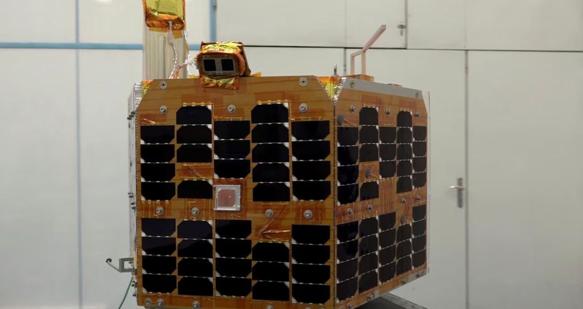 The "Chamran-1" satellite is seen at an undisclosed location in Iran, in this handout image obtained on September 14, 2024.