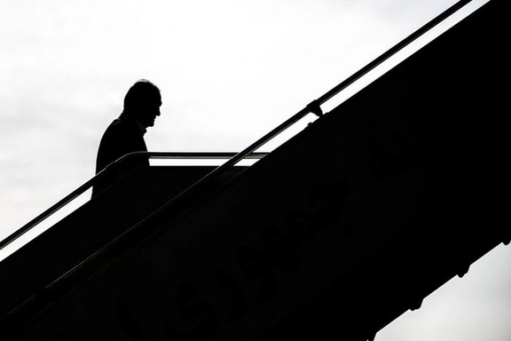 Iran's president Masoud Pezeshkian boarding plane to attend the UN General Assembly, September 24, 2025