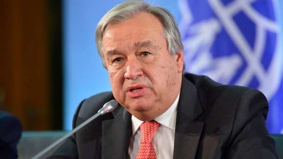 UN Secretary General Antonio Guterres