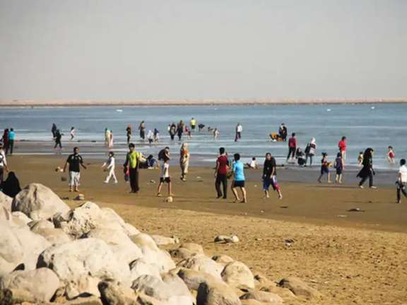 A beach in northern Iran