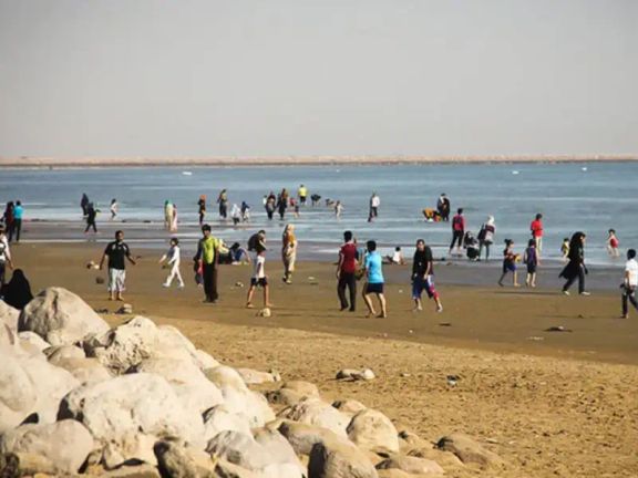 A beach in northern Iran