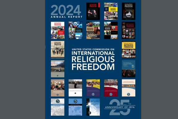 Cover of annual report of the US commission on international religious freedom