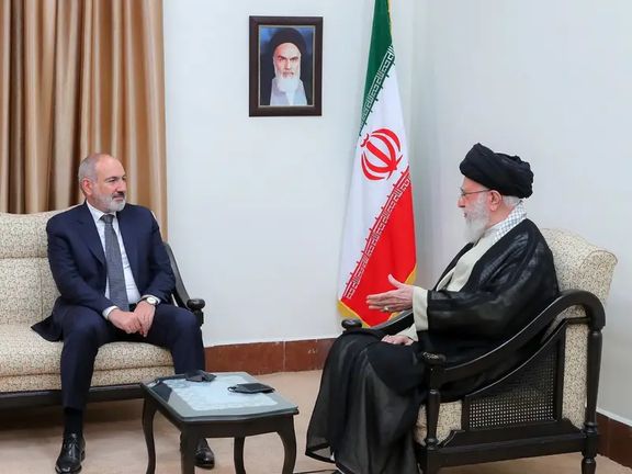 Iran's Khamenei meeting with Armenia PM Pashinyan in Tehran on July 39, 2024