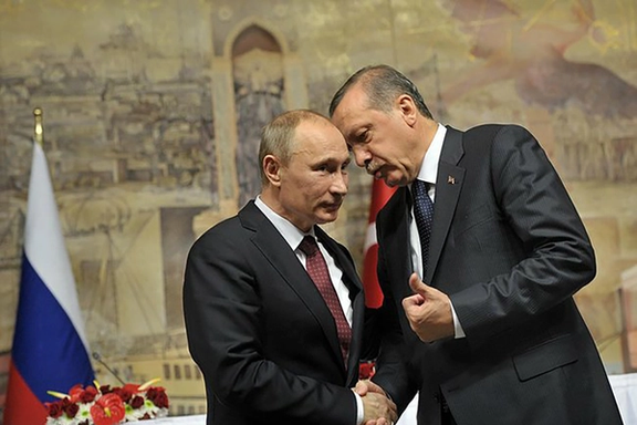 Russia’s President Vladimir Putin (left) and Turkish President Recep Tayyip Erdogan will travel to Iran next week for trilateral meeting on Syria.