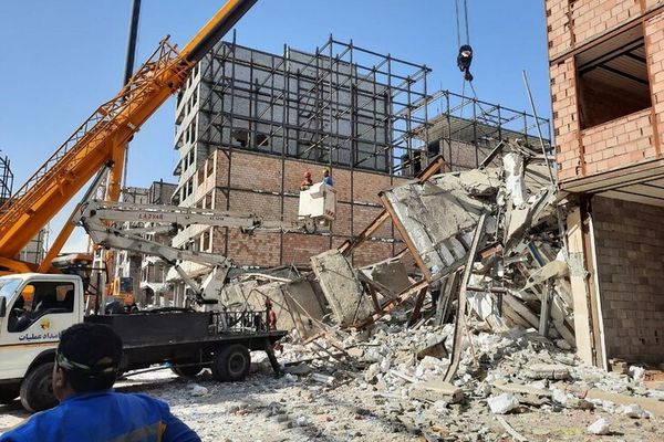Five Buildings Collapse In Iran's Capital Tehran
