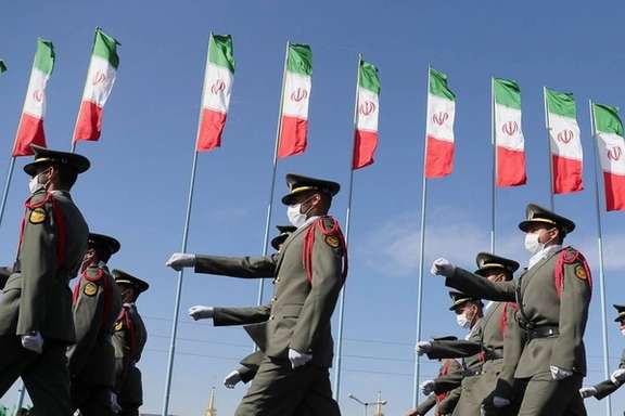 File photo of Iran's National Army Day parade in Tehran in April 2022