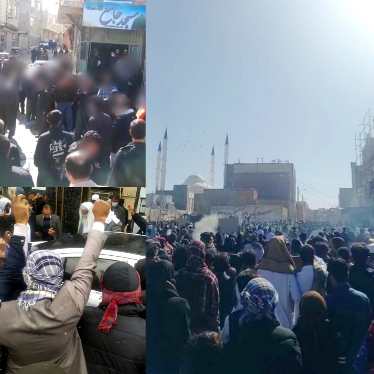 جمعة غضب واحتجاج في زاهدان وكاليكش وسنندج.. وهتافات ضد نظام خامنئي