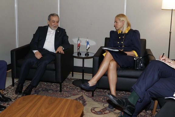 Finnish Foreign Minister Elina Valtonen met with Iran’s Foreign Minister Abbas Araghchi on the sidelines of the UN General Assembly in New York, September 23, 2025.