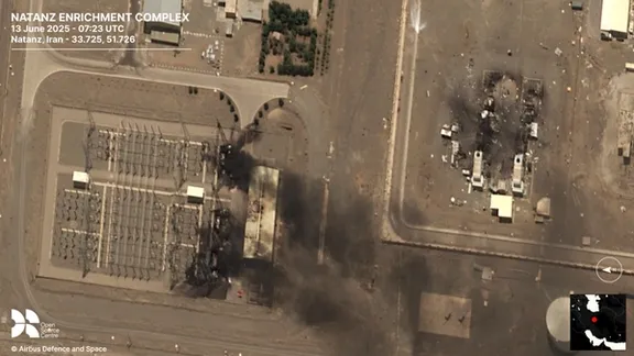 Satellite imagery of Natan nuclear site by Airbus Defence
