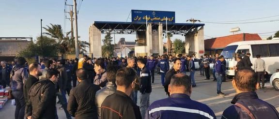 دومین روز تجمع اعتراضی و اعتصاب کارگران گروه ملی صنعتی فولاد ایران در اهواز