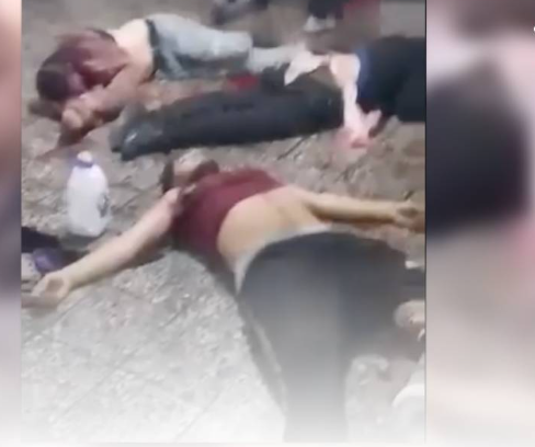Disturbing video from western Tehran shows bodies on the ground