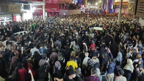 Protest in Abadan, south-western Iran, May 25, 2022