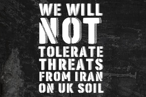 A graphic released by the UK government along with the statement on stepping up action to tackle domestic threat from Iran