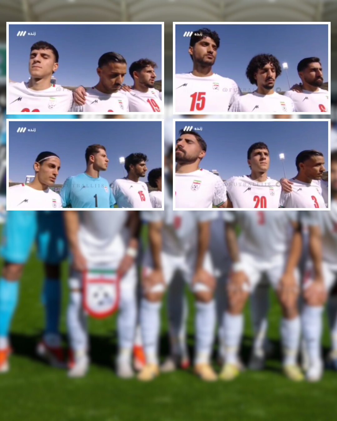 یازدهمین روز خیزش ملی ایرانیان؛ بازیکنان تیم‌ملی امید، سرود جمهوری اسلامی را نخواندند