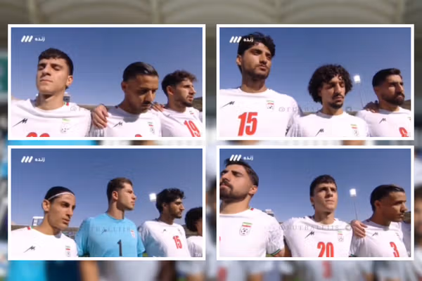 یازدهمین روز خیزش ملی ایرانیان؛ بازیکنان تیمملی امید، سرود جمهوری اسلامی را نخواندند