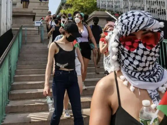 Pro-Palestine students in the US