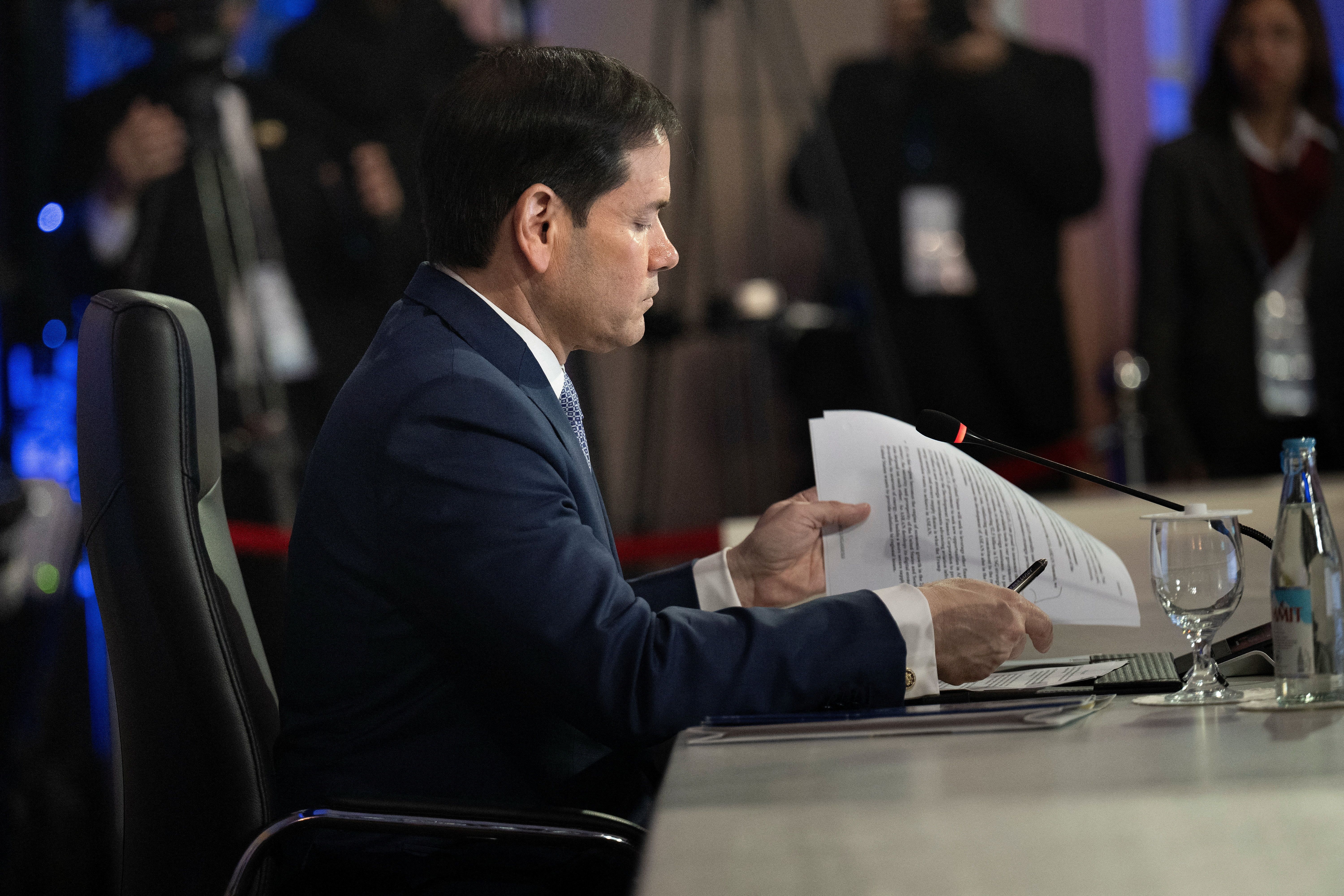 Rubio says US will strike Iran shipping threats, remains open to diplomacy