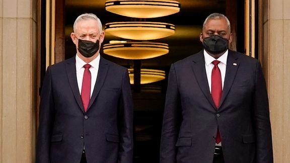 U.S. Defense Secretary Lloyd Austin welcomes Israel's Defense Minister Benny Gantz. December 9, 2021