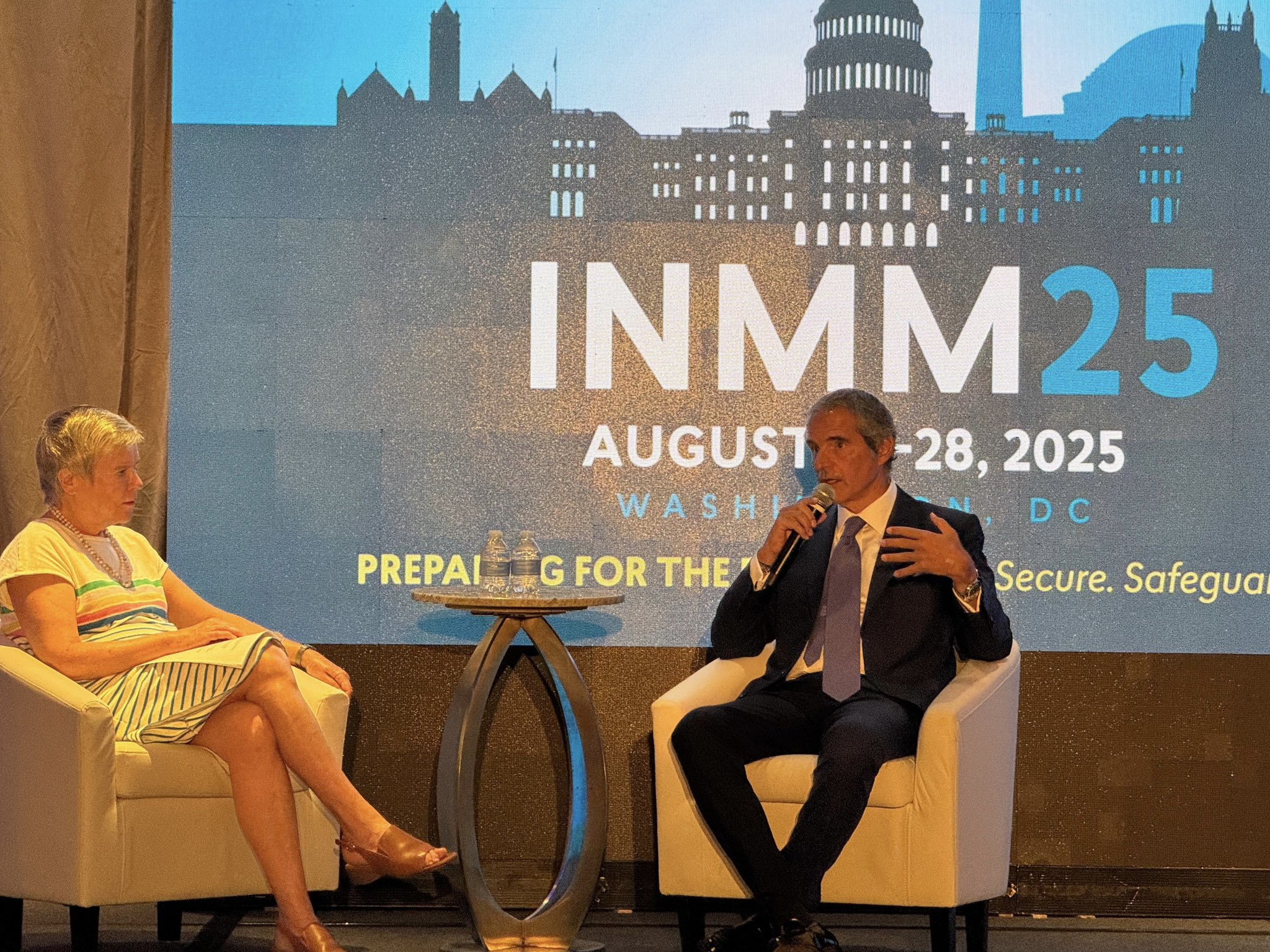 IAEA Director Rafael Grossi at the annual meeting of the Institute of Nuclear Materials Management is in Washington DC, August 26