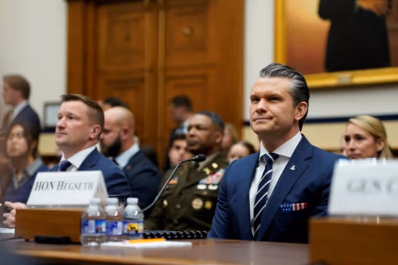 US Defense Secretary Pete Hegseth attends a House Armed Services Committee hearing on the Department of Defense's FY27 budget request on Capitol Hill in Washington, DC, on April 29, 2026.