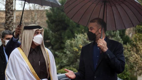 در آستانه سفر امیر قطر به آمریکا، وزیر خارجه این کشور به ایران سفر کرد