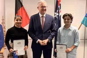 Iran women’s footballers who sought asylum become Australian citizens