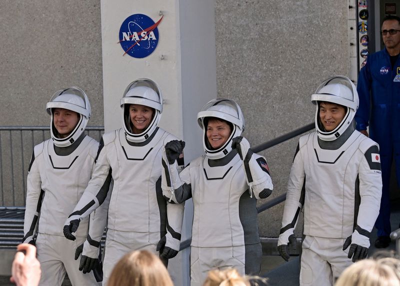 چهار فضانوردی که راهی ایستگاه فضایی بین‌المللی شدند