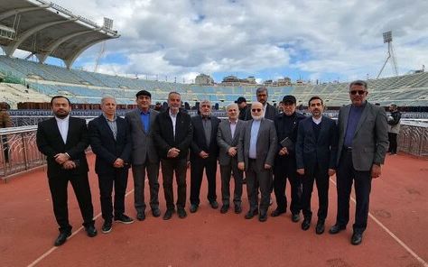 یک هیئت جمهوری اسلامی از محل مراسم تشییع جنازه حسن نصرالله بازدید کرد