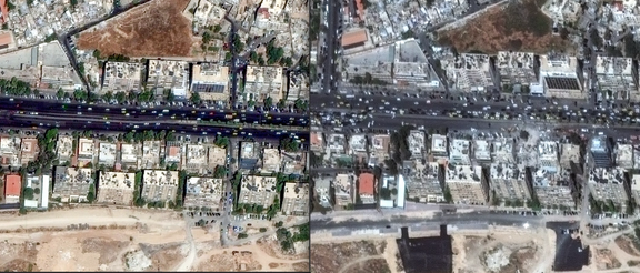 Satellite images show the Iranian embassy and consulate in Damascus before and after an Israeli strike.