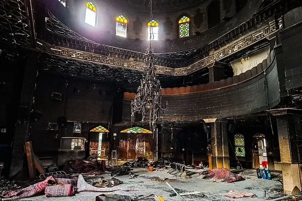 Iran highlights burned mosques to fuel narrative on protest crackdown