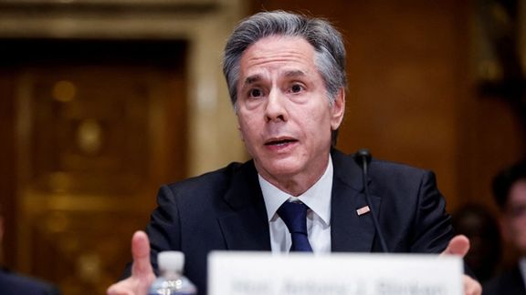 US Secretary of State Antony Blinken testifying on Capitol Hill in Washington DC on March 22, 2023