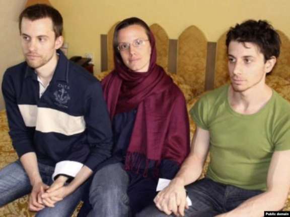 The three US nationals -- Shane Bauer, Sarah Shourd and Josh Fattal -- who were jailed in Iran over alleged espionage charges for more than a year