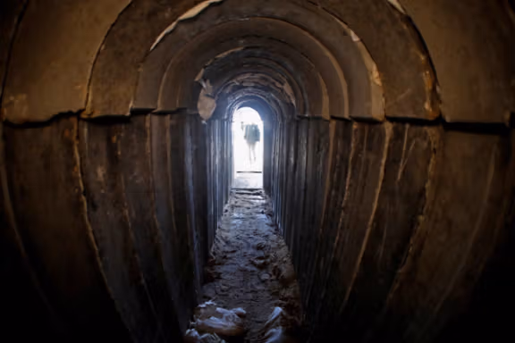 A general view shows the interiors of what the Israeli military say is a cross-border attack tunnel dug from Gaza to Israel, on the Israeli side of the Gaza Strip border near Kissufim January 18, 2018.