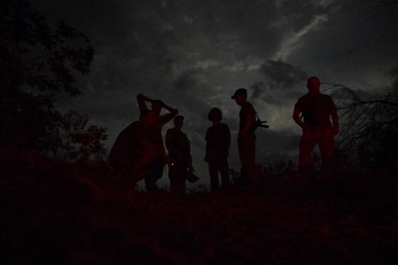 نظامیان اوکراینی در نزدیکی خط مقدم نبرد با روسیه، زاپوریژیا، ۳۱ تیر