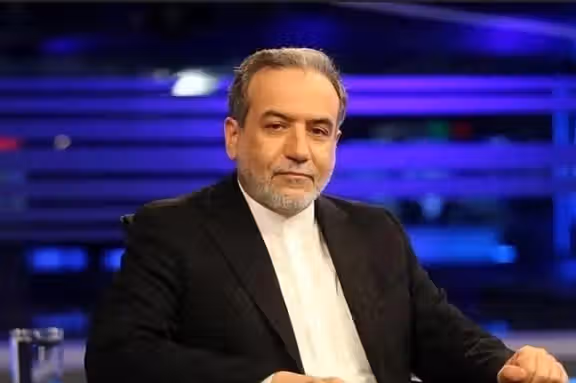 Iran's FM Abbas Araghchi during a televised interview on December 8, 2024.
