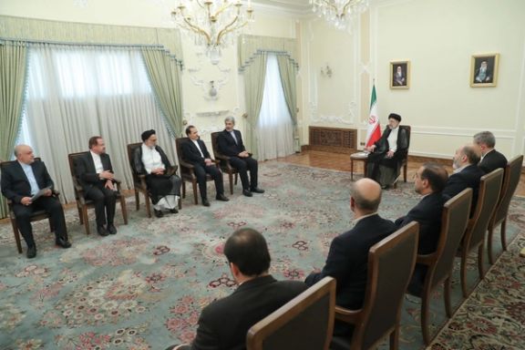 Iranian President Ebrahim Raisi during a meeting with a number of new Tehran’s envoys to countries and international bodies on July 23, 2022