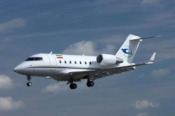 An airplane operated by Iranian airline Pouya Air