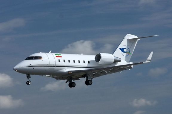 An airplane operated by Iranian airline Pouya Air